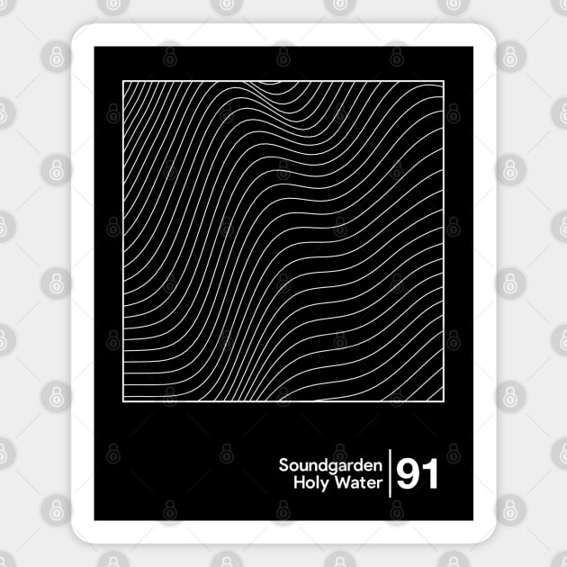 Soundgarden - Holy Water / Minimalist Style Graphic Design Magnet by saudade